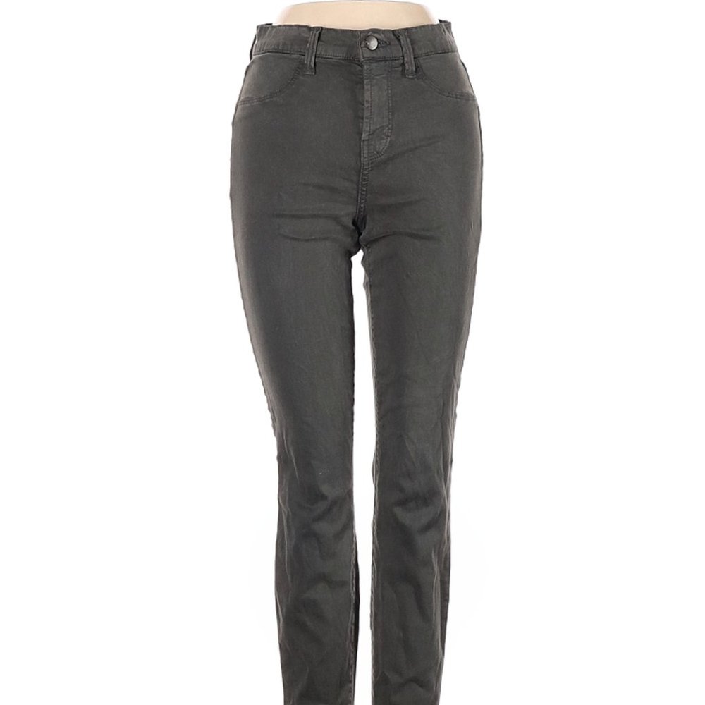 J Brand Jeans Green Skinny Leg Cut Low Rise Waist Size 26 #477